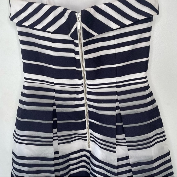 Nicholas Positano Striped Strapless Midi Dress - Picture 5 of 9